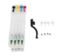 Bognajin 4PCS Disposable Refillable Empty Ink Cartridges, PP Material, Easy Installation, Good Compatibility for Printers, Standard Size, Stable Chip, with Buckles and Air Filters (LC3117)
