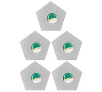 Bognajin 5Pcs Ultra Thin 0.08mm Curved Spudger Blade Phone Screen Opening Pick Repair Pry Tool BST 006, Pentagonal Shape for Multi Angle Application
