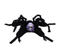 Bognajin Halloween Spider Costume for Dogs and Cats, Adjustable Breathable Simulation Spider Pet Outfit, Vivid 8 Leg Design, Plush Felt Material, outstanding for Halloween Parties and Oth (L)