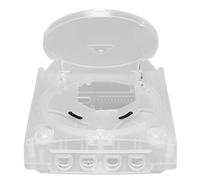 Bognajin Translucent Plastic Case for SEGA Dreamcast DC, Replacement Housing Shell with Top Bottom Controller Bracket and Modem, Transparent Retro Console Cover for Any Region
