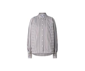 BOGNER Cotton shirt blouse Gigi for women - White/brown - 38
