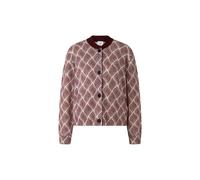 BOGNER Evelyn knitted bomber jacket for women - Wine red/cream - 48