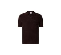 BOGNER Finn knitted polo shirt for men - Dark brown - S