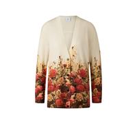 BOGNER Heidi floral-print ribbed cardigan - Neutrals 34-36-38-40-42-44-46-48