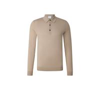 BOGNER Jake Knitted Polo Long-Sleeved Top for men - Camel - 3XL