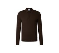 BOGNER Jake Knitted Polo Long-Sleeved Top for men - Dark brown - S