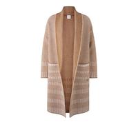 BOGNER Knitted coat Lassie for women - Camel/Off-White - 40