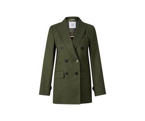 BOGNER Linen mix blazer Hillary for women - Olive green - 36