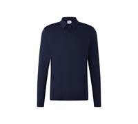 BOGNER Polo long-sleeved top Lennon for men - Navy blue - 3XL