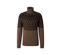 BOGNER Roxter cashmere jumper for men - Brown/Black - 3XL