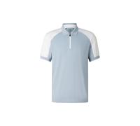 BOGNER SPORT Fabius functional short-sleeved top for men - Misty blue/white - L