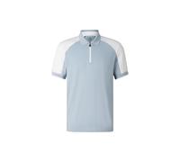 BOGNER SPORT Fabius functional short-sleeved top for men - Misty blue/white - XXL