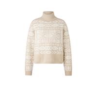 BOGNER SPORT Jacquard jumper Nadin for women - Beige/white - 36