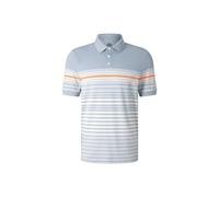 BOGNER SPORT Jannes polo shirt for men - Misty blue/white/orange - XL