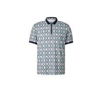 BOGNER SPORT Valentin functional short-sleeved top for men - Navy blue/green/white - L