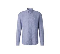 BOGNER Timi linen shirt for men - Navy blue/white - M