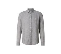 BOGNER Timi linen shirt for men - Olive green/white - XL