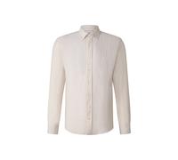 BOGNER Timi linen shirt for men - Sand/white - 3XL