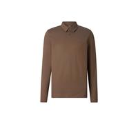 BOGNER Timon polo long-sleeved top for men - Brown - XXL