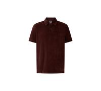 BOGNER Velour polo shirt Vincenzo for men - Wine red - S