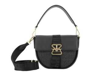 Bogner Zuoz Rafia Cassy Shoulder Bag Leather 21 cm black