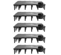 bogniga 10Pcs Aquarium Filter Plate Sand Divider Bottom Pad Multi-Hole | Easy-splice bottom filter plate for aquariums, permeable design, durable plastic, ideal for mud laying and sand dividing.
