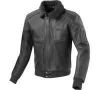 Bogotto Aviator Motorcycle Leather Jacket, black, size 48 for Men