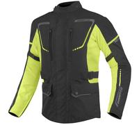Bogotto Azury 2in1 waterproof Motorcycle Textile Jacket, black-yellow, size 2XL for Men