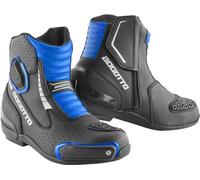Bogotto Cartagena perforated Motorcycle Boots, black/blue, size 38