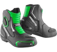 Bogotto Cartagena perforated Motorcycle Boots, black-green, size 39 for Women