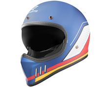 Bogotto FF980 EX-R Caferacer Cross Helmet, blue/red/white, size XS