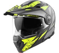 Bogotto FG-102 Safari Fiberglass Enduro Helmet, black-grey-yellow, size S for Men