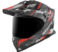 Bogotto FG-601 Sniper Fiberglass Enduro Helmet, black matt/grey/orange, size 2XL