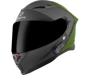 Bogotto H153 BT SPN Bluetooth Helmet, black-green, size L for Women