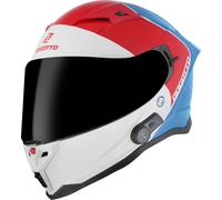 Bogotto H153 BT SPN Bluetooth Helmet, white-red-blue, size XL for Men