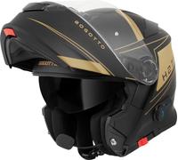 Bogotto H271 Taog Bluetooth Helmet, black-gold, size M for Men