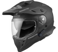 Bogotto H331 BT Bluetooth Enduro Helmet, black, size L for Men