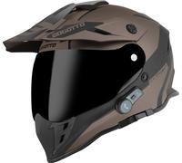 Bogotto H331 BT Tour EVO Bluetooth Enduro Helmet, black-brown, size M for Women