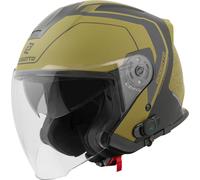 Bogotto H586 BT Illus Bluetooth Jet Helmet, black-gold, size L for Men