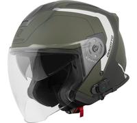 Bogotto H586 BT Illus Bluetooth Jet Helmet, black-green, size M for Men