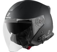 Bogotto H586 BT Solid Bluetooth Jet Helmet, black, size XS for Women