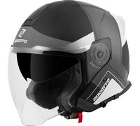 Bogotto H586 City-B Jet Helmet, black matt/grey/white, size M