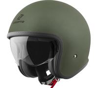 Bogotto H589 Solid Jet Helmet, green, size XS for Women