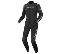 Bogotto Misano Two Piece Ladies Motorcycle Leather Suit, black-grey, size 46 for Women