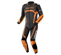 Bogotto Misano Two Piece Motorcycle Leather Suit, black/orange, size 48