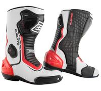 Bogotto Race-X Motorcycle Boots, white/black/red, size 41