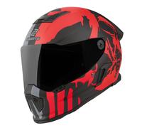 Bogotto Rapto Demon Helmet, grey-red, size XL for Men