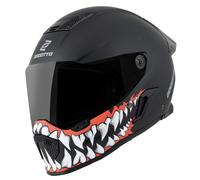 Bogotto Rapto Jaws Helmet, black/red matt, size 2XL