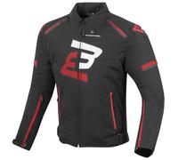 Bogotto Sparrow Waterproof Motorcycle Textile Jacket, black/red, size S
