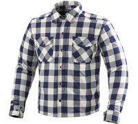 Bogotto Timb-R Motorcycle Shirt, white-blue, size 2XL for Men